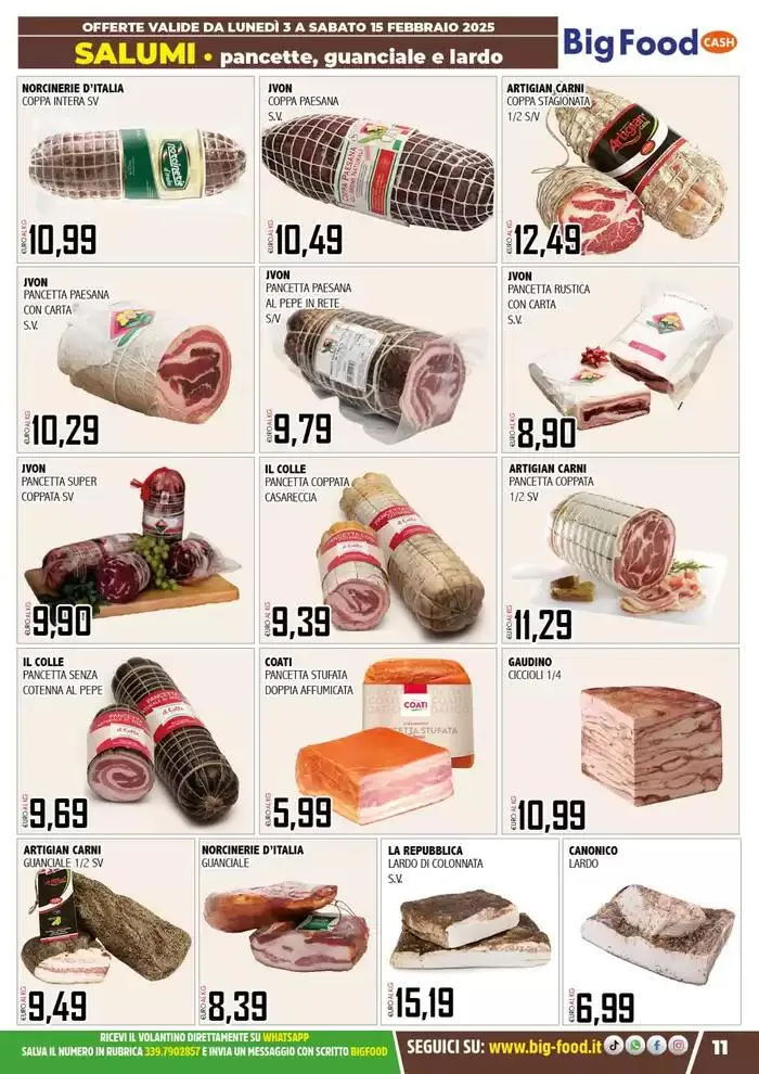 Carnevale innamorati della convenienza da 3 febbraio a 15 febbraio di 2025 - Pagina del volantino 11