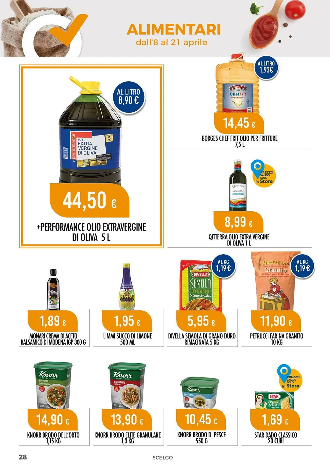 Volantino Scelgo da 8 aprile a 21 aprile di 2024 - Pagina del volantino 28