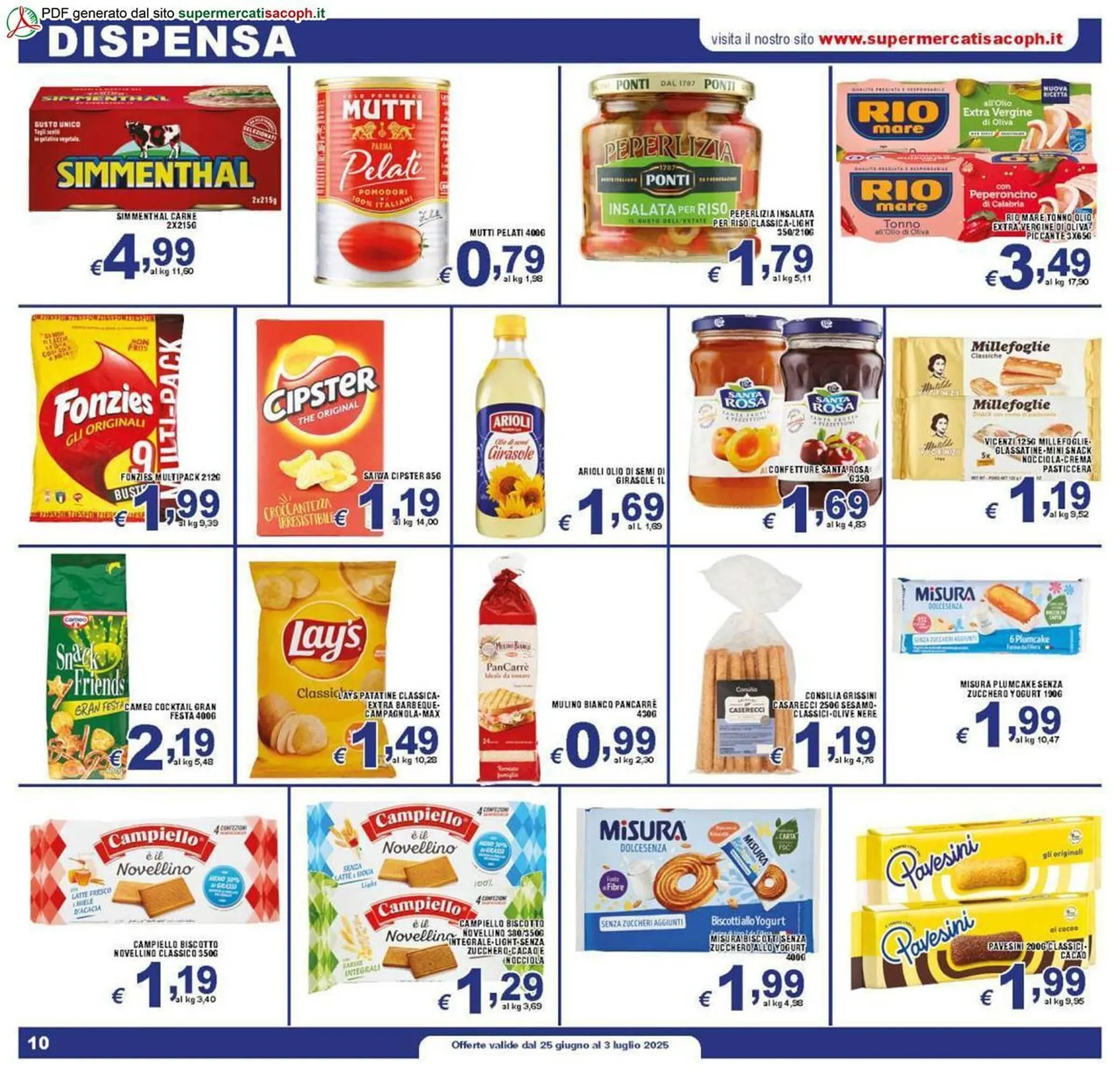 Volantino Sacoph da 25 giugno a 3 luglio di 2025 - Pagina del volantino 10