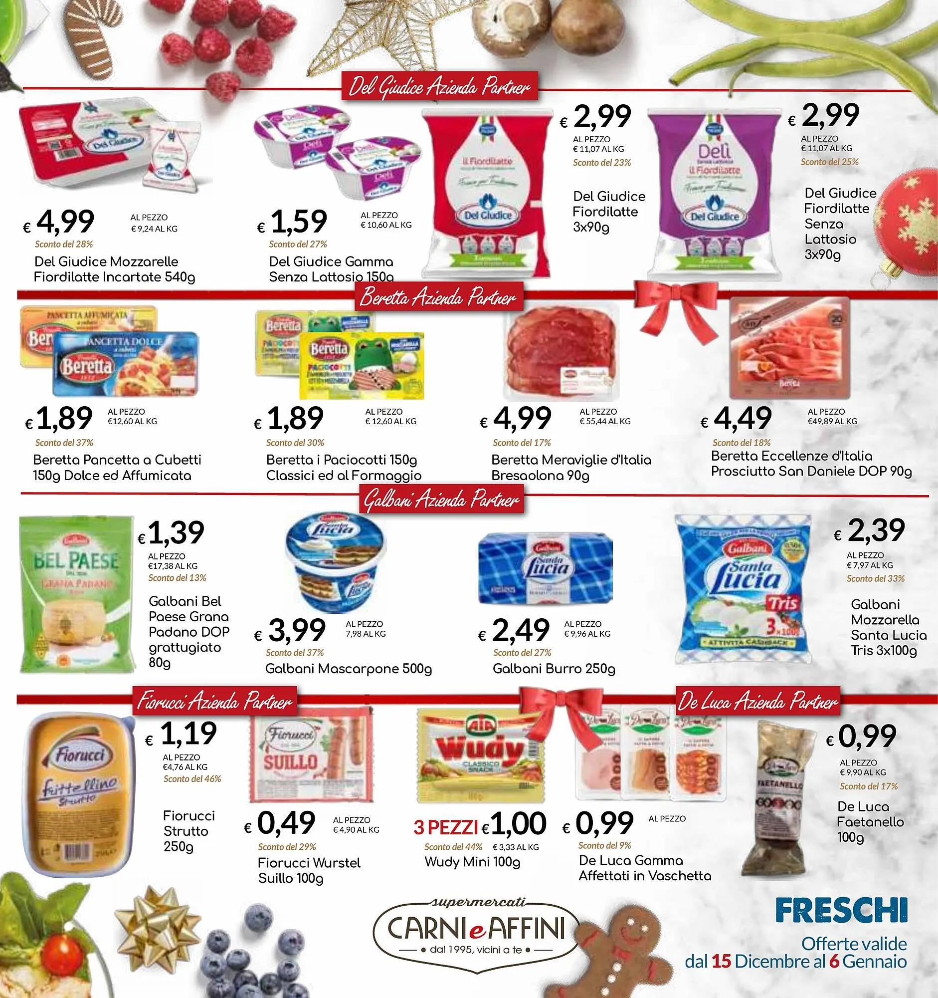 Volantino Carni e Affini Supermercati da 15 dicembre a 6 gennaio di 2024 - Pagina del volantino 23