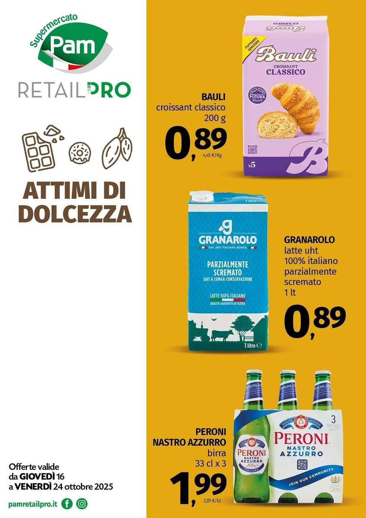 Volantino Pam da 16 ottobre a 24 ottobre di 2025 - Pagina del volantino 1