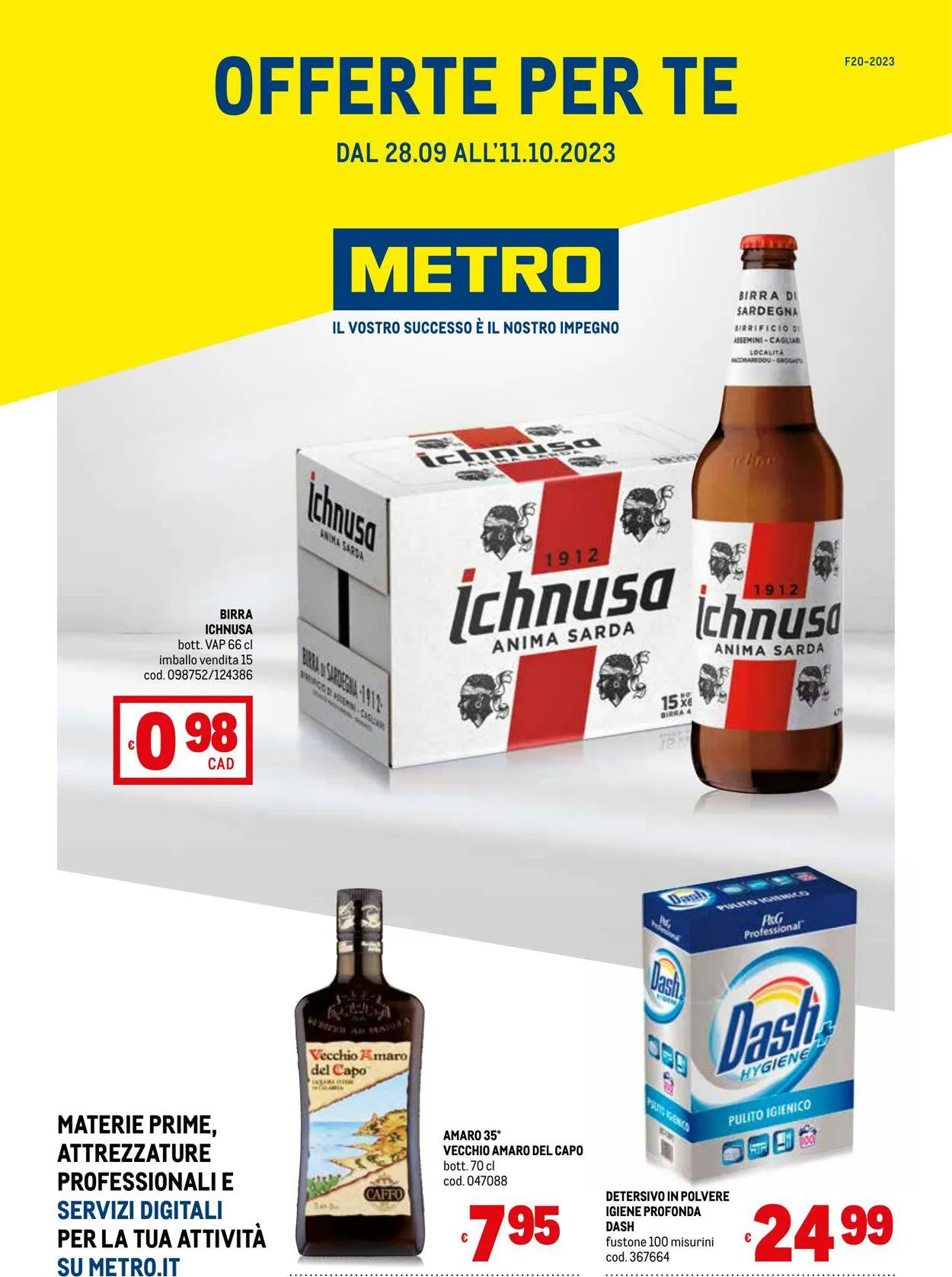 Metro Volantino attuale da 28 settembre a 11 ottobre di 2023 - Pagina del volantino 1