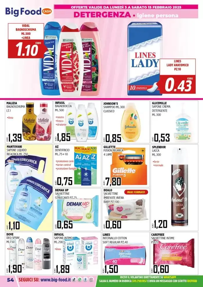 Carnevale innamorati della convenienza da 3 febbraio a 15 febbraio di 2025 - Pagina del volantino 54