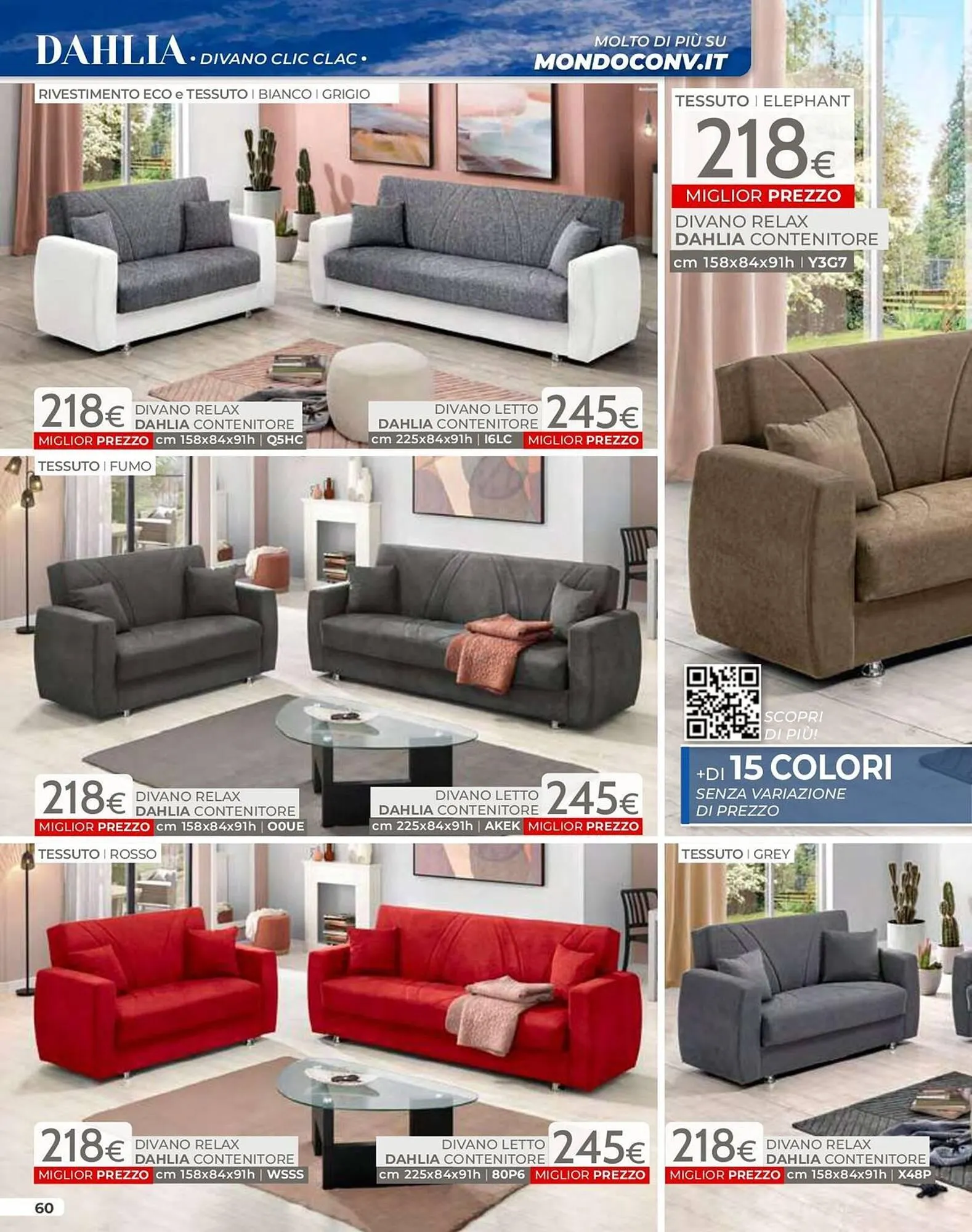 Volantino Mondo Convenienza da 1 luglio a 22 settembre di 2025 - Pagina del volantino 62