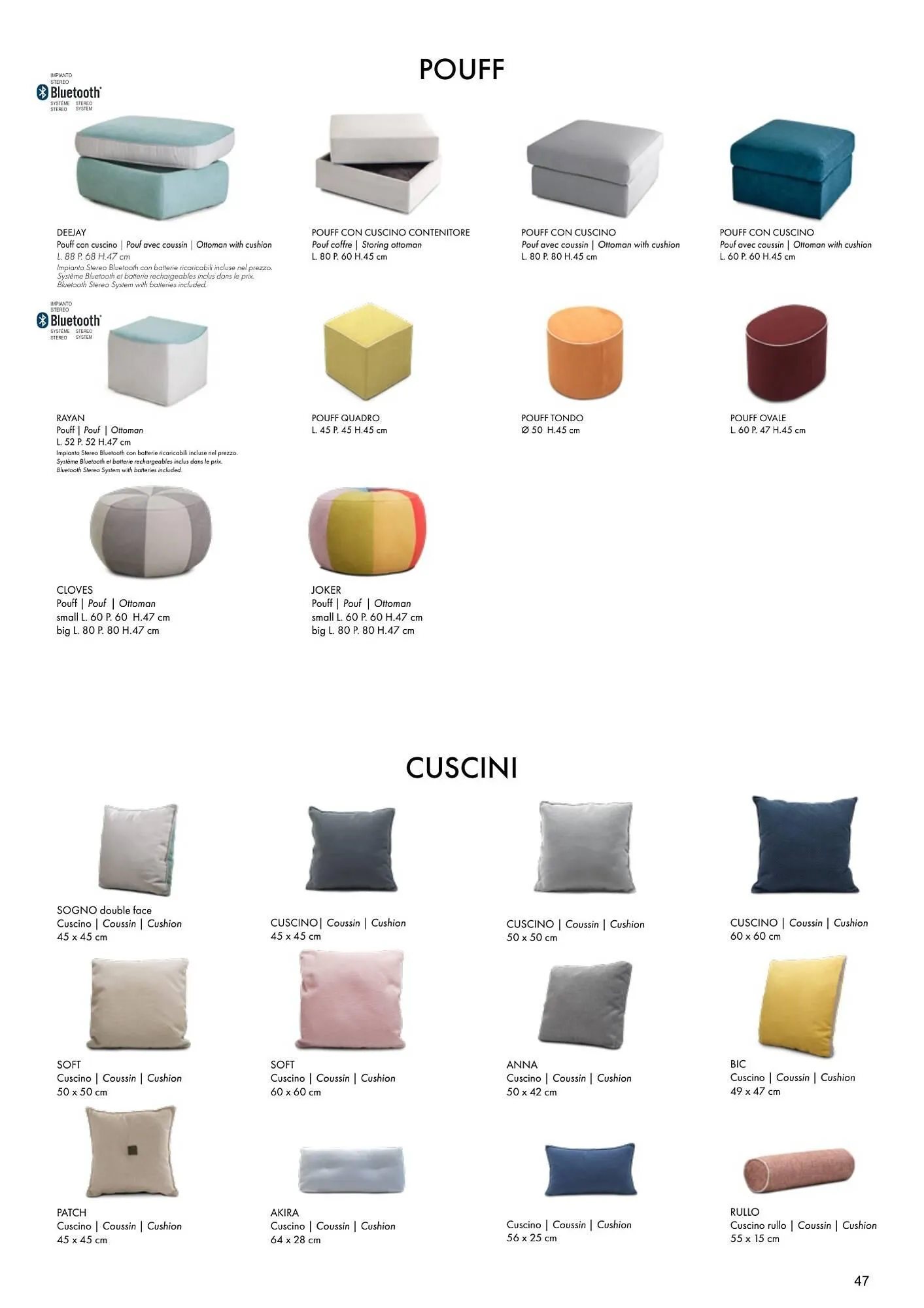 Volantino Outlet Divani da 15 ottobre a 31 dicembre di 2024 - Pagina del volantino 47