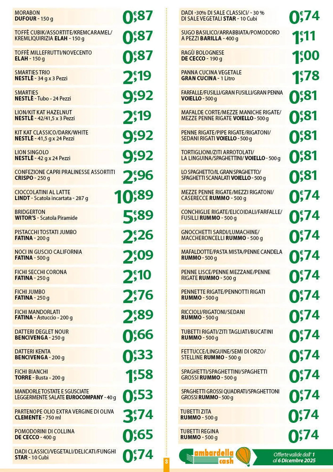 Volantino Gambardella Cash da 1 dicembre a 6 dicembre di 2025 - Pagina del volantino 3