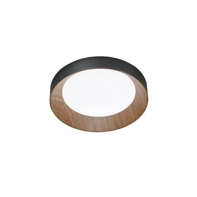 Plafoniera LED contemporaneo I-ARKA-PL40-NER, nero Ø 40 cm, 3300 lumen LUCE AMBIENTE DESIGN