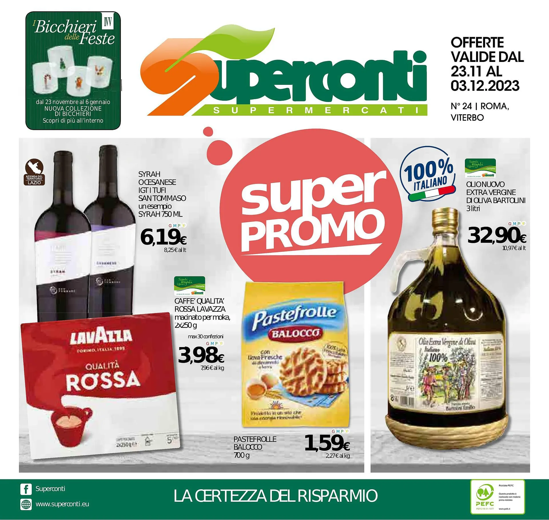 Volantino Superconti da 23 novembre a 3 dicembre di 2023 - Pagina del volantino 1