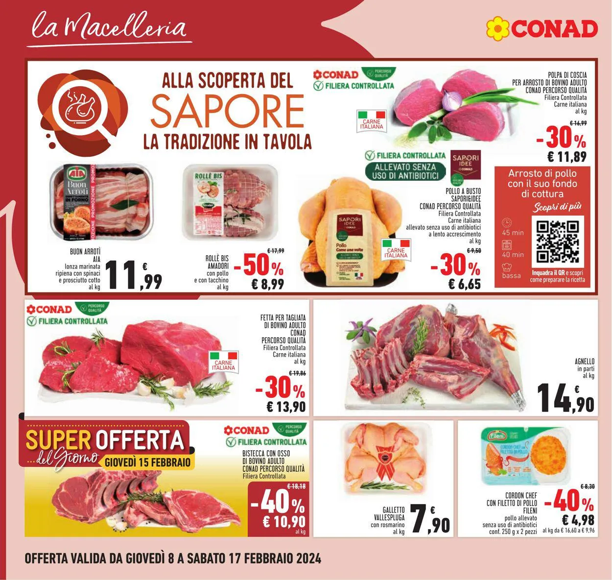Conad - Roma Volantino attuale da 8 febbraio a 17 febbraio di 2024 - Pagina del volantino 8