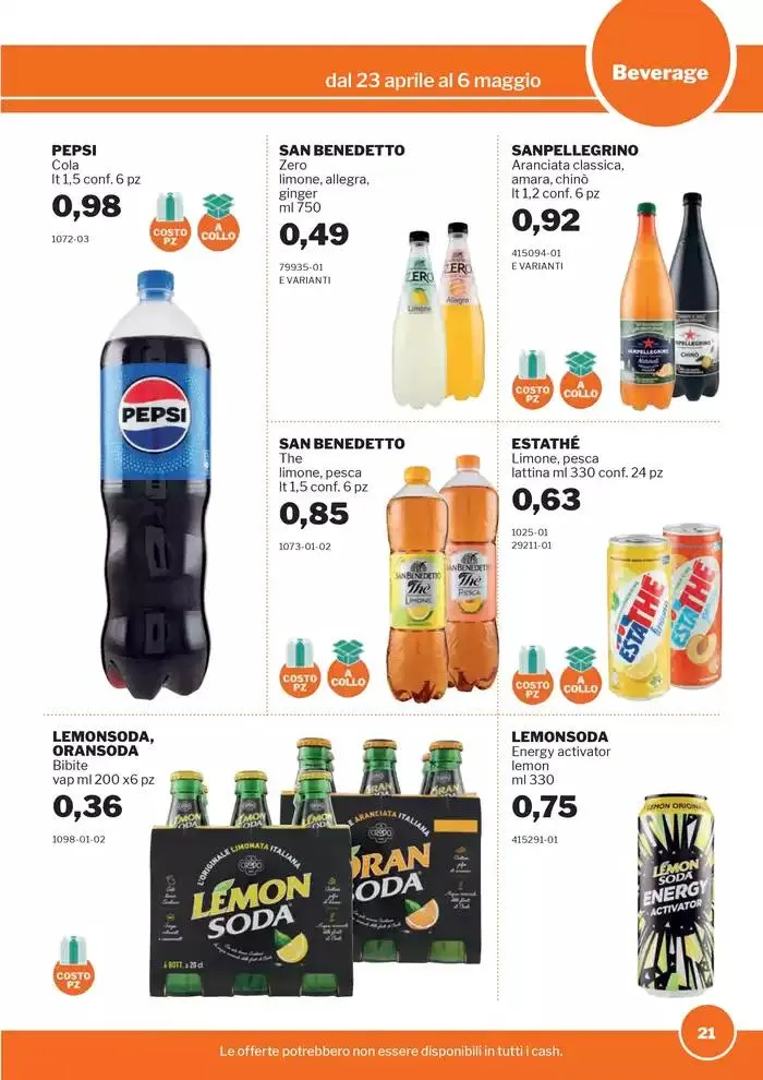 Volantino Food&Beverage da 23 aprile a 6 maggio di 2025 - Pagina del volantino 21