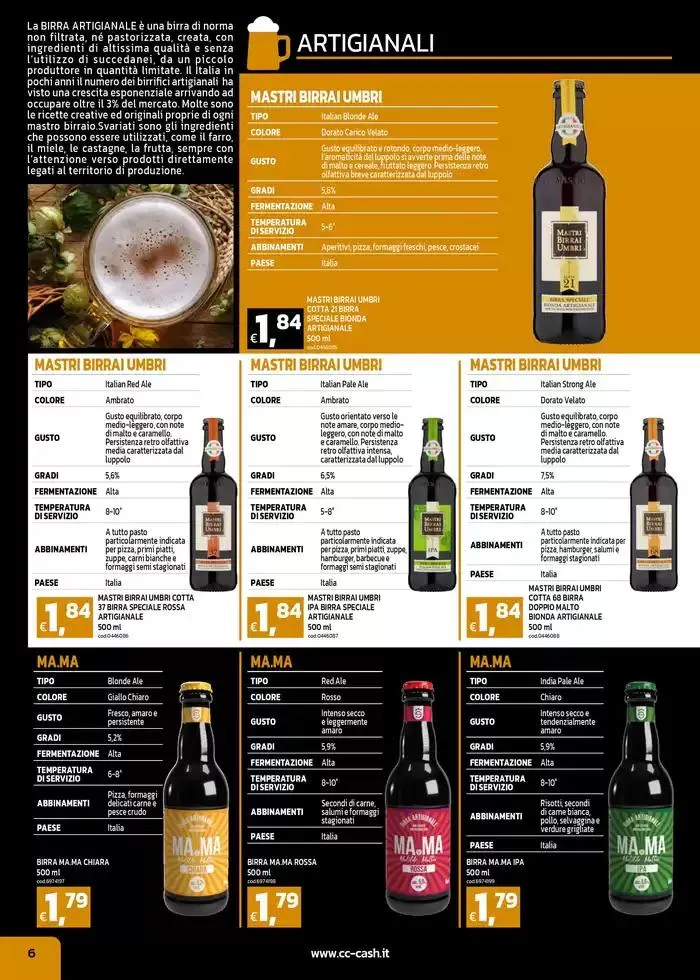 CARTA BIRRE 2025 da 22 aprile a 18 maggio di 2025 - Pagina del volantino 6