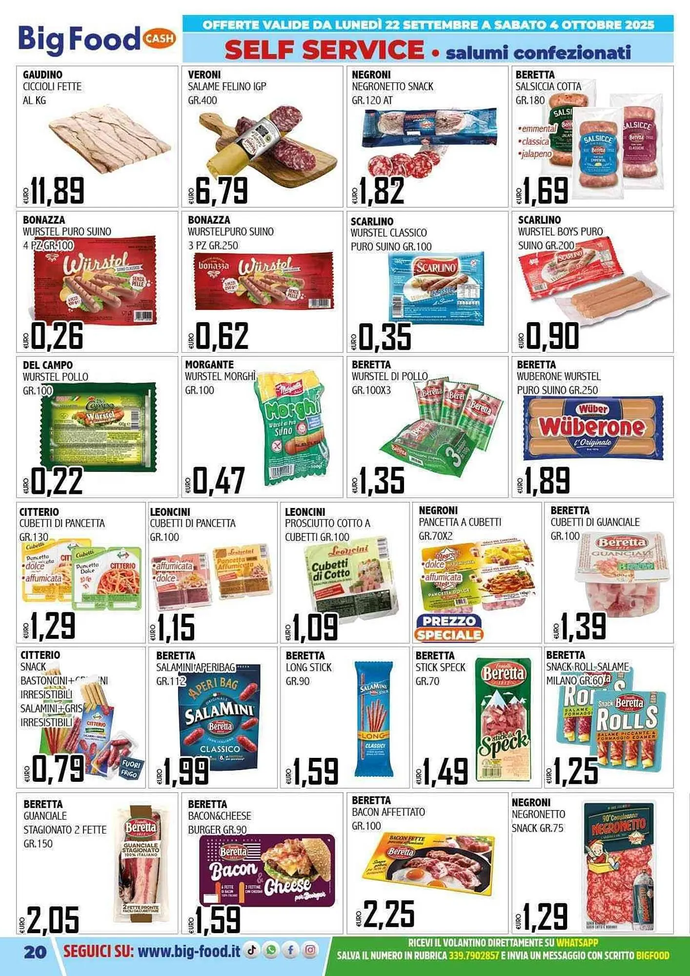 Volantino Big Food da 22 settembre a 4 ottobre di 2025 - Pagina del volantino 20