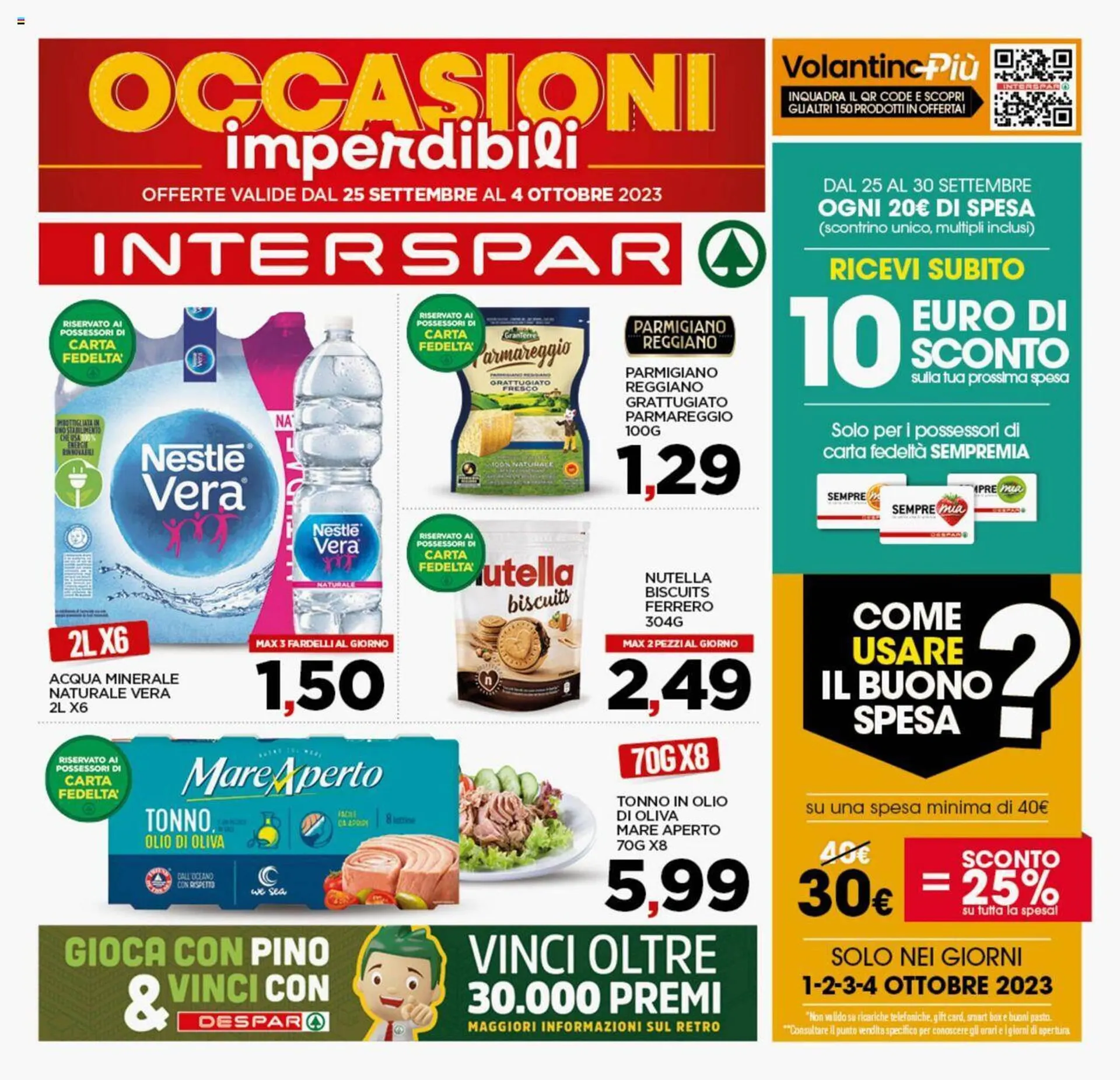Volantino Interspar da 25 settembre a 4 ottobre di 2023 - Pagina del volantino 1