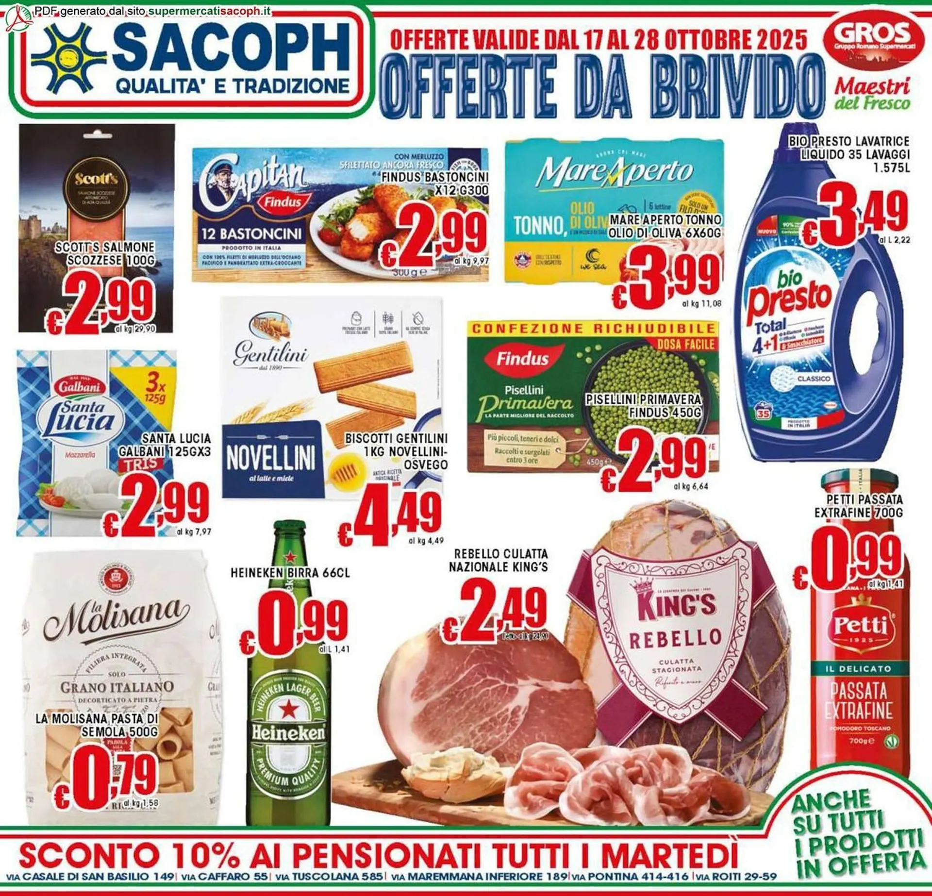 Volantino Sacoph da 17 ottobre a 28 ottobre di 2025 - Pagina del volantino 1