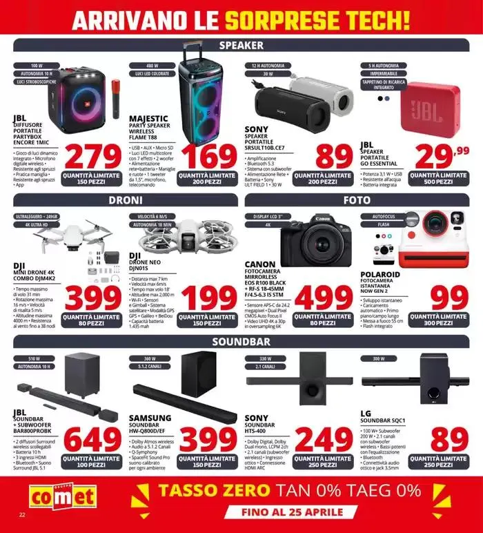 Sorprese tech da Comet! da 17 aprile a 28 aprile di 2025 - Pagina del volantino 22
