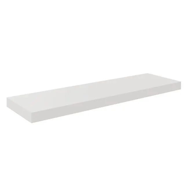 Mensola a muro Spaceo rettangolare in mdf L 80 cm bianco