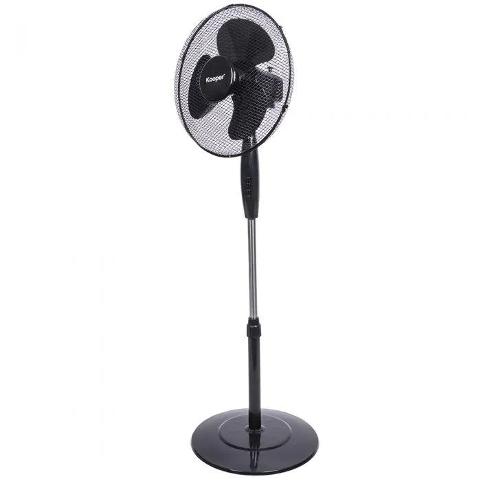Ventilatore a piantana nero 3 velocità 45 W, ArticFresh