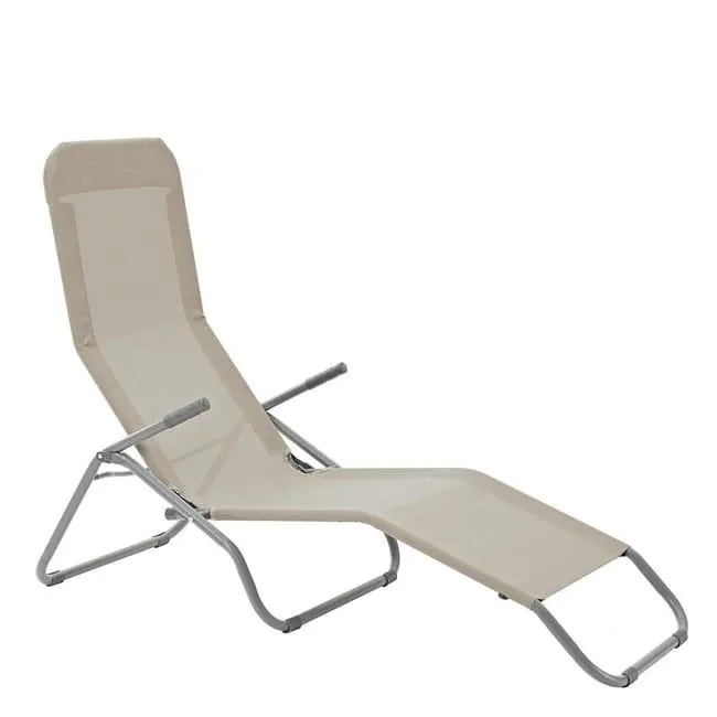 Lettino con cuscino Fiesta in acciaio60 x 99 x 142 cm