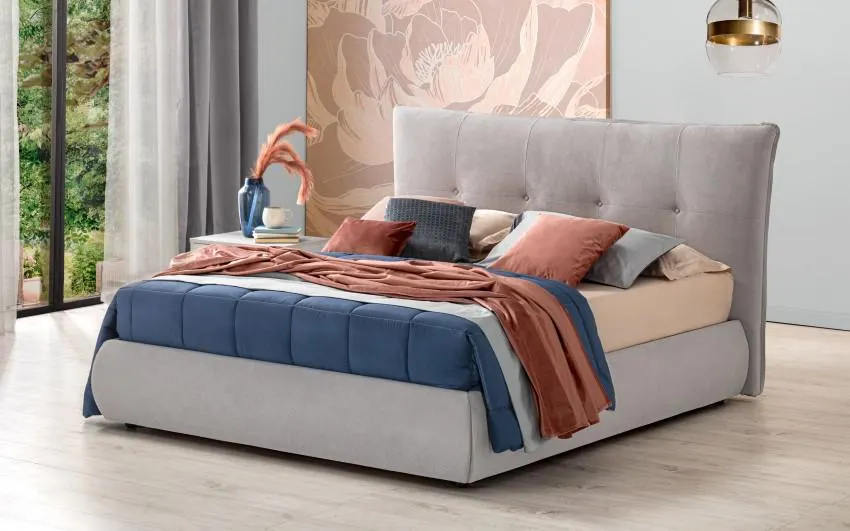 Letto matrimoniale con contenitore