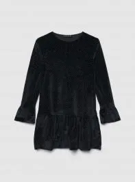 Vestito glitter all-over Nero