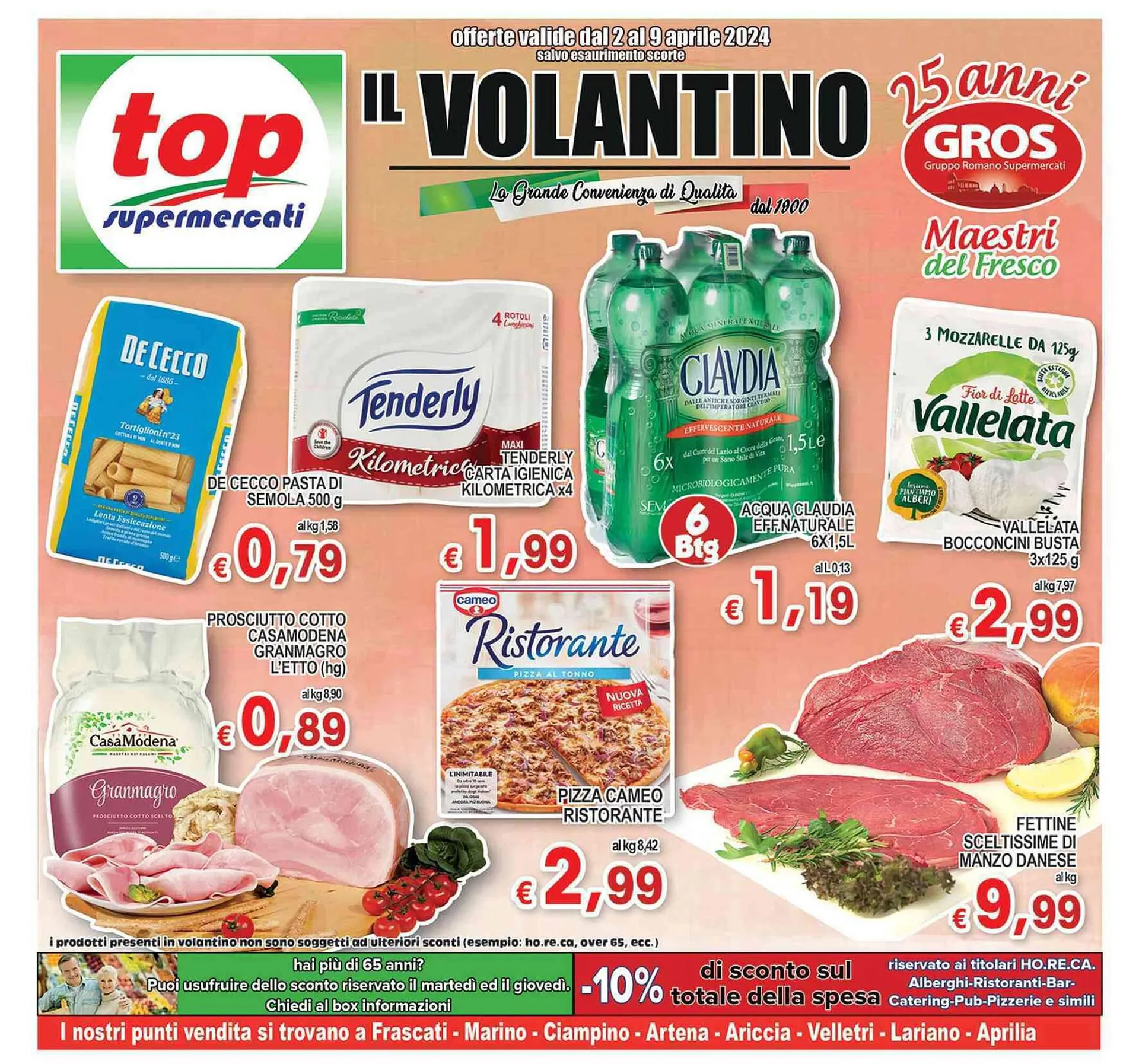 Volantino Top Supermercati da 2 aprile a 9 aprile di 2024 - Pagina del volantino 1