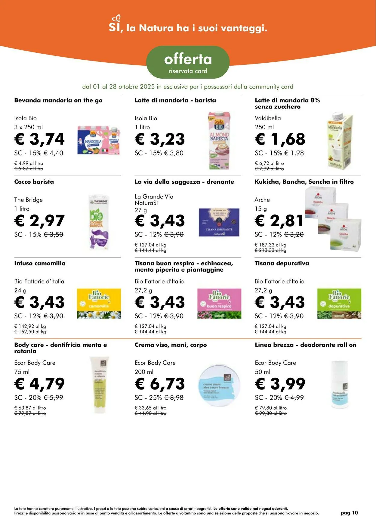Natura Sì Volantino attuale da 23 ottobre a 6 novembre di 2025 - Pagina del volantino 10