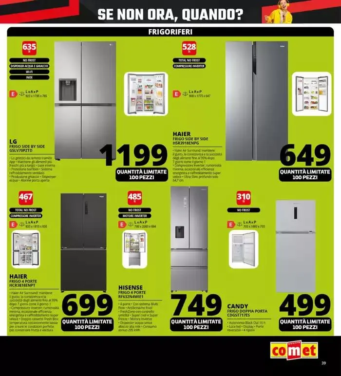 Black Friday Gran Finale da Comet! da 27 novembre a 2 dicembre di 2024 - Pagina del volantino 39