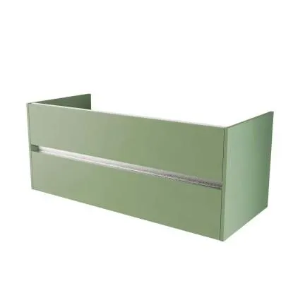 Base porta lavabo sospesa 2 cassetti 120x50x49 cm opaco