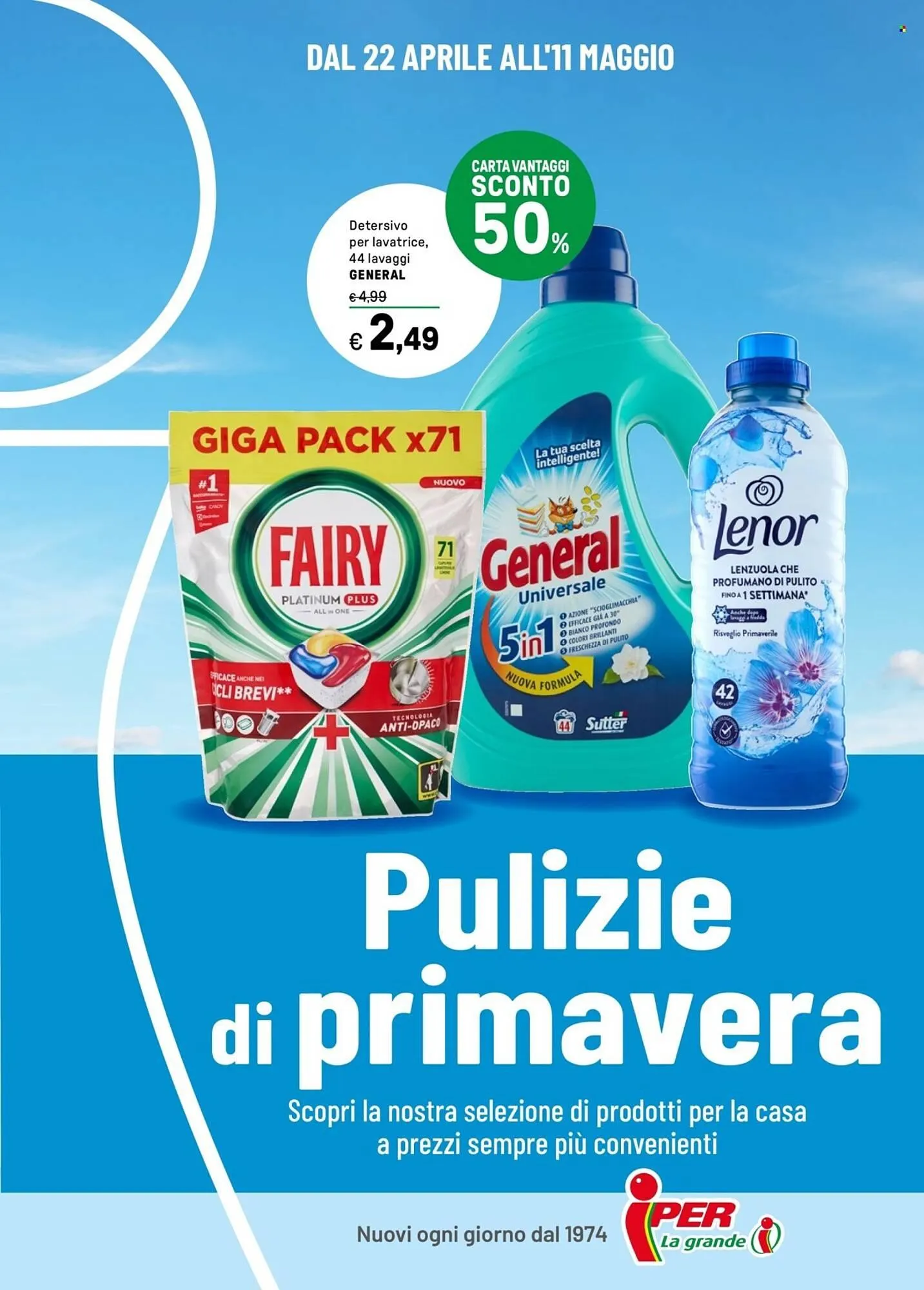Volantino Iper La Grande da 22 aprile a 11 maggio di 2025 - Pagina del volantino 1