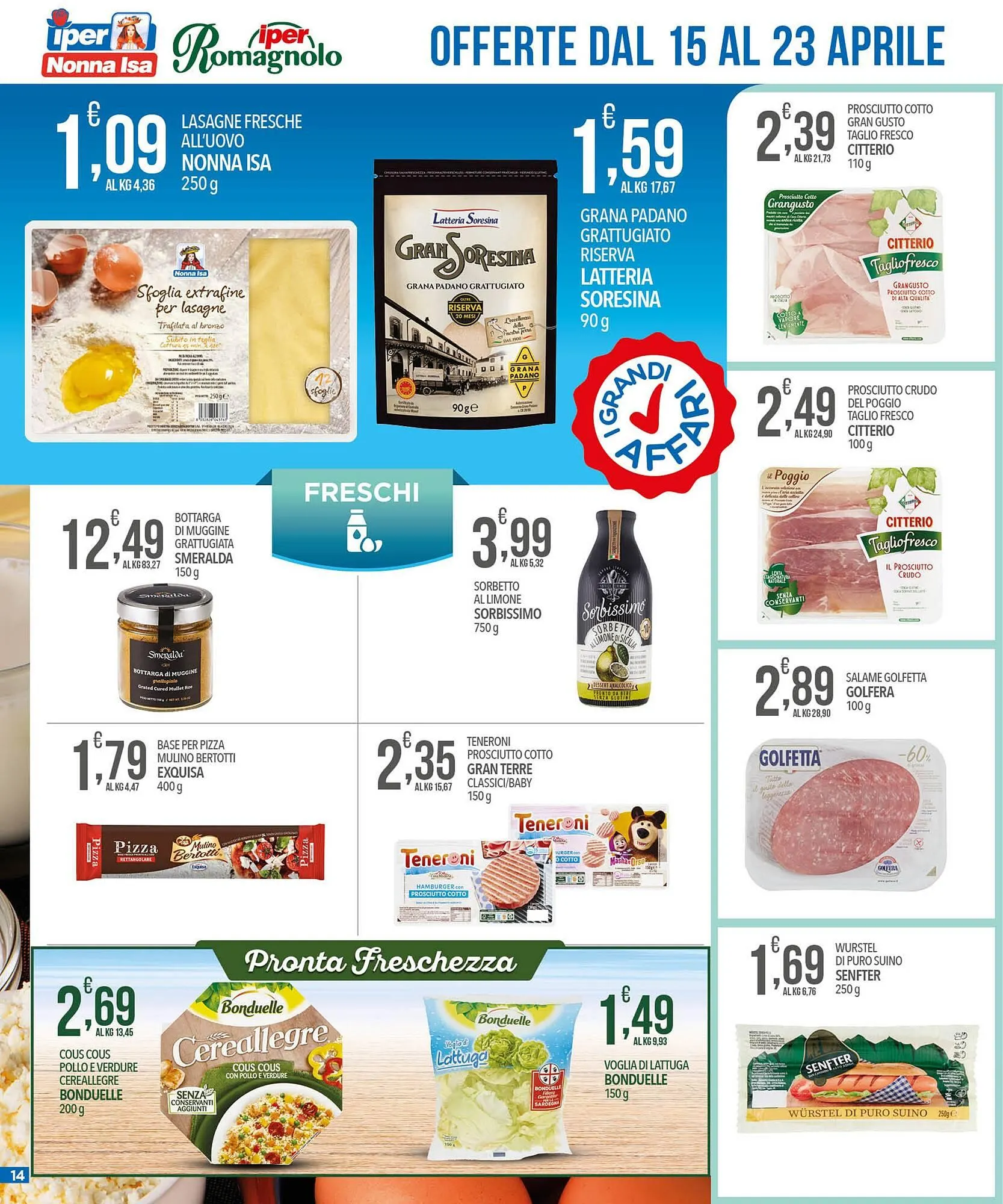 Volantino Iper Romagnolo da 15 aprile a 23 aprile di 2025 - Pagina del volantino 14