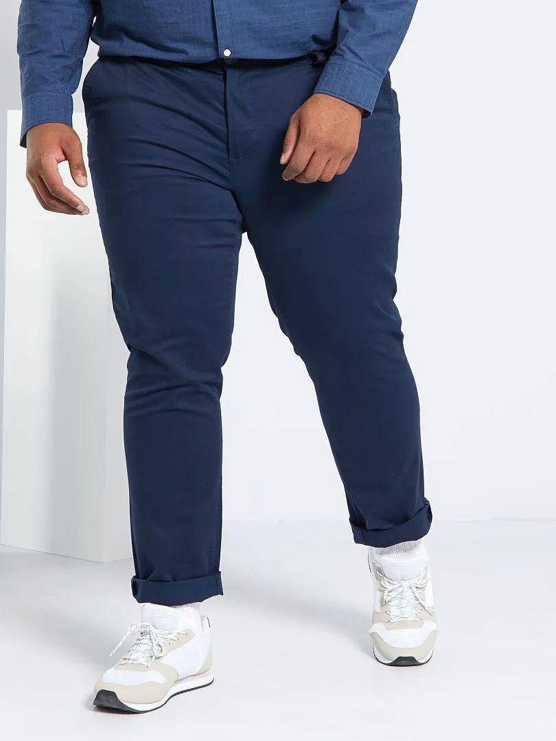 Pantaloni chino slim L30 - blu