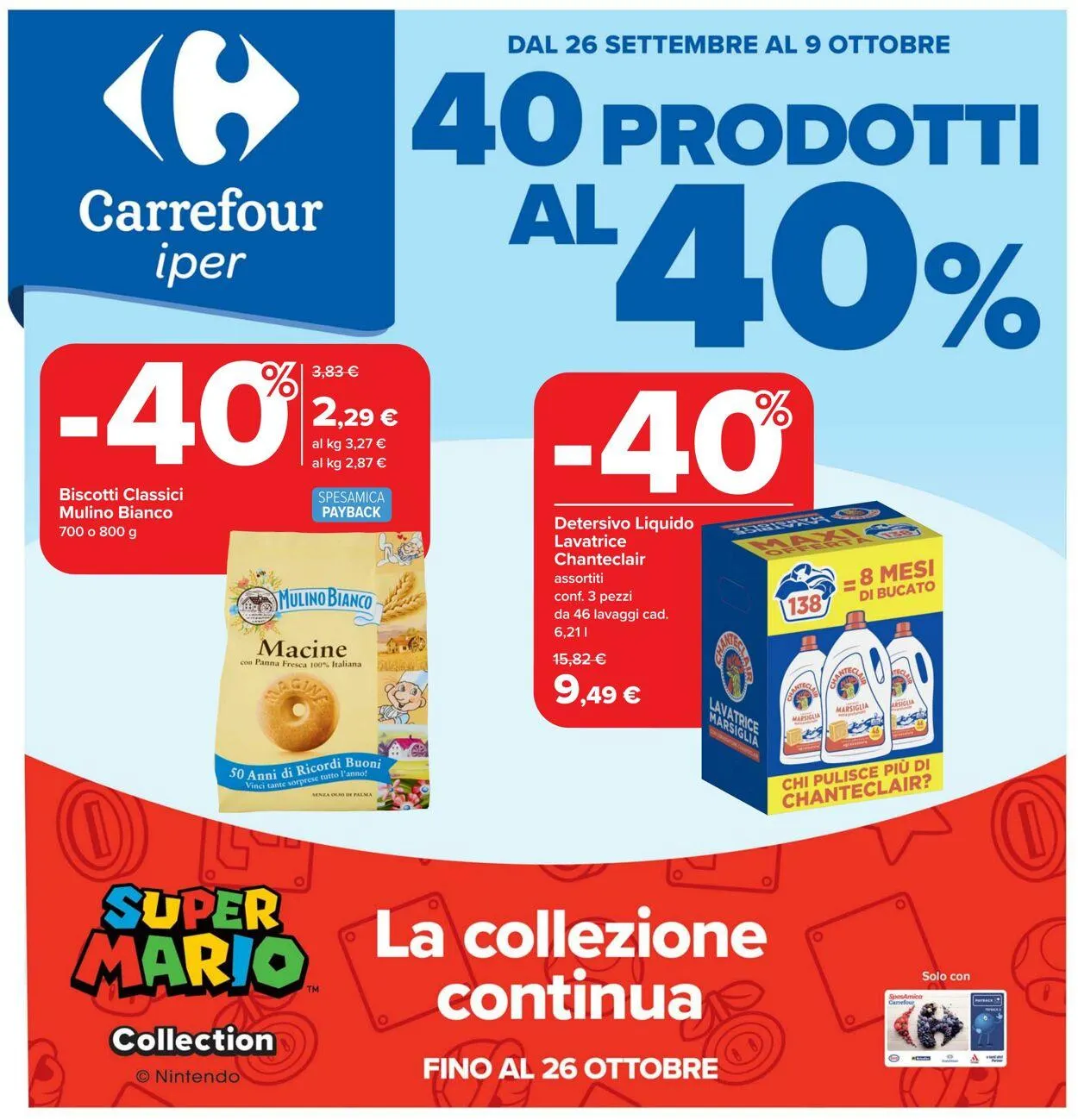Carrefour Volantino attuale da 26 settembre a 9 ottobre di 2025 - Pagina del volantino 1