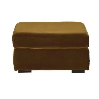 Jekill - Pouf per divano componibile in velluto color bronzo