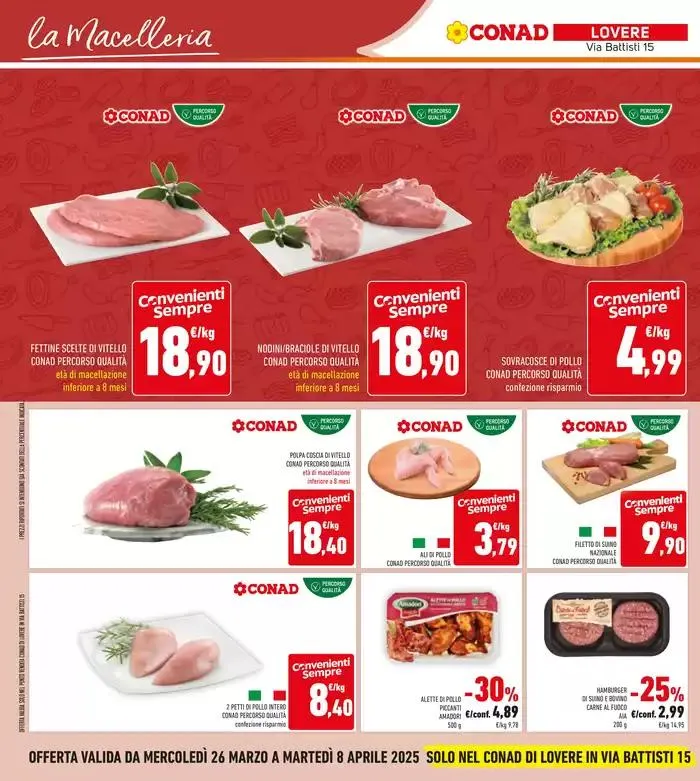 CONAD apre a Lovere da 26 marzo a 8 aprile di 2025 - Pagina del volantino 12