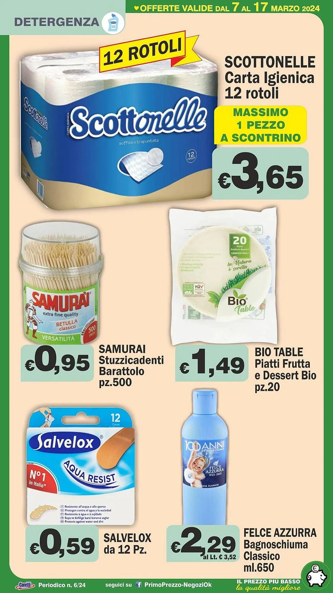 Volantino Primo Prezzo da 7 marzo a 17 marzo di 2024 - Pagina del volantino 25