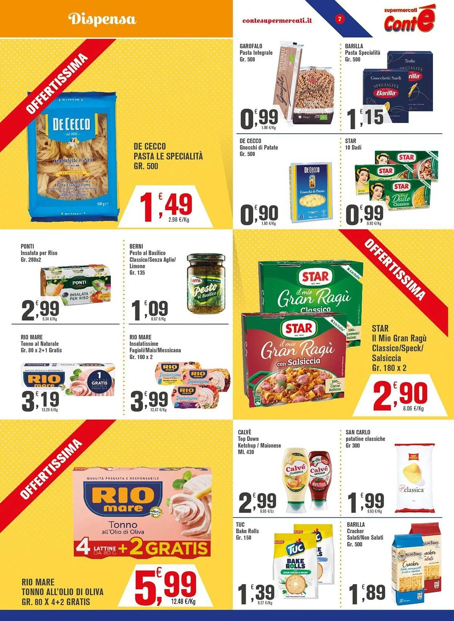 Volantino Conté Supermercati da 21 luglio a 30 luglio di 2025 - Pagina del volantino 7