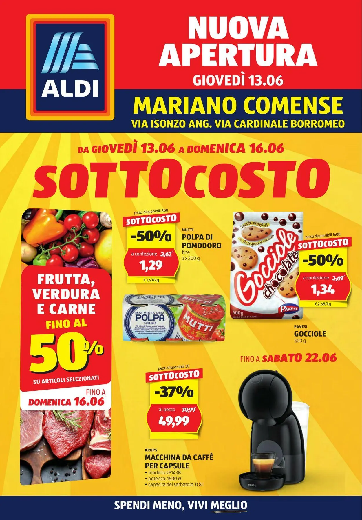 Aldi Volantino attuale da 9 giugno a 23 giugno di 2024 - Pagina del volantino 1