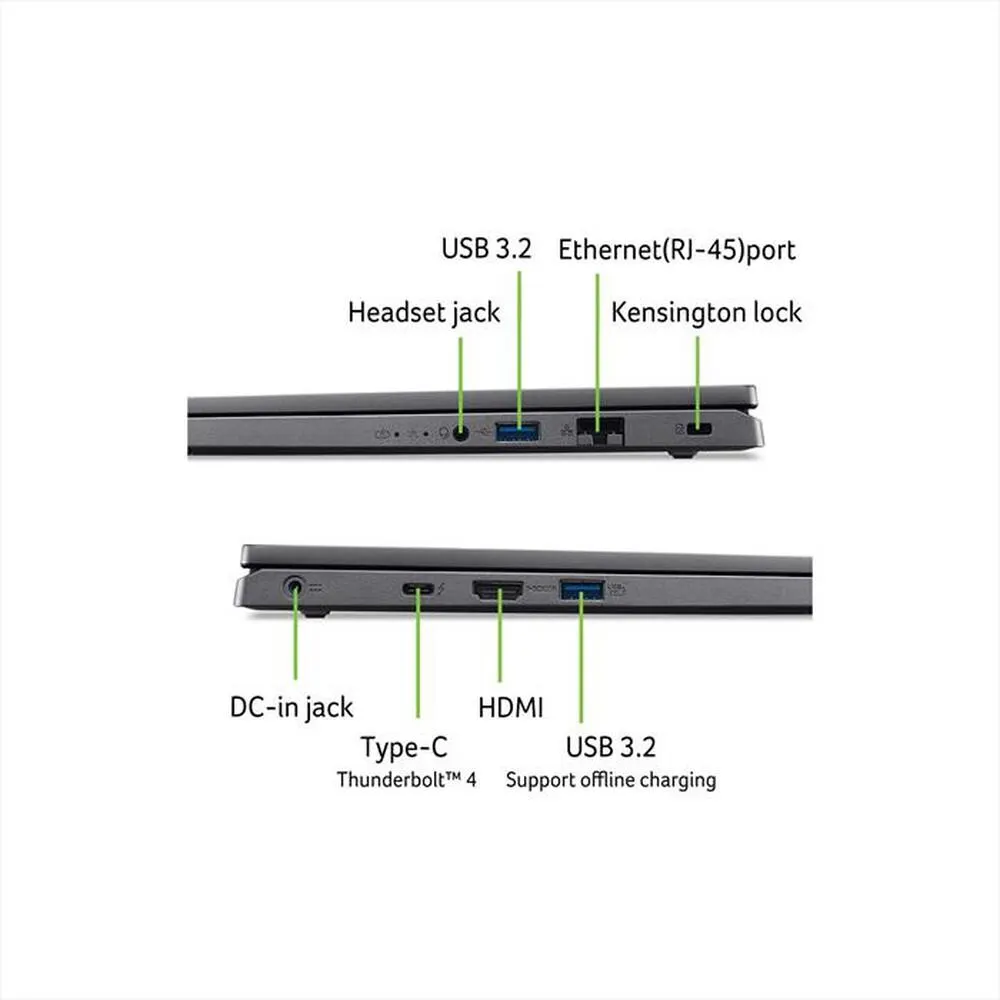 ACER - NOTEBOOK ASPIRE 16 A16-51GM-567F - 16 POLLICI-Grigio
