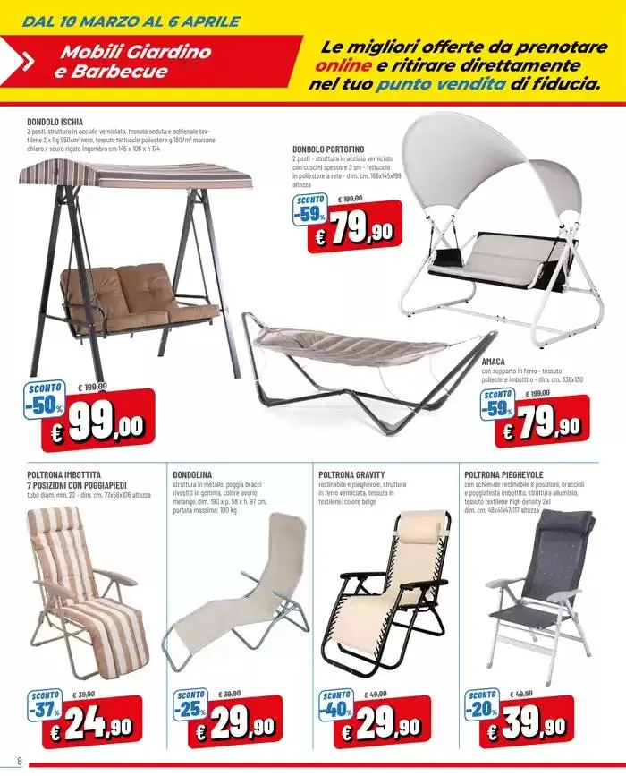 PRENOTA&RISPARMIA SOLO ONLINE da 10 marzo a 6 aprile di 2025 - Pagina del volantino 8