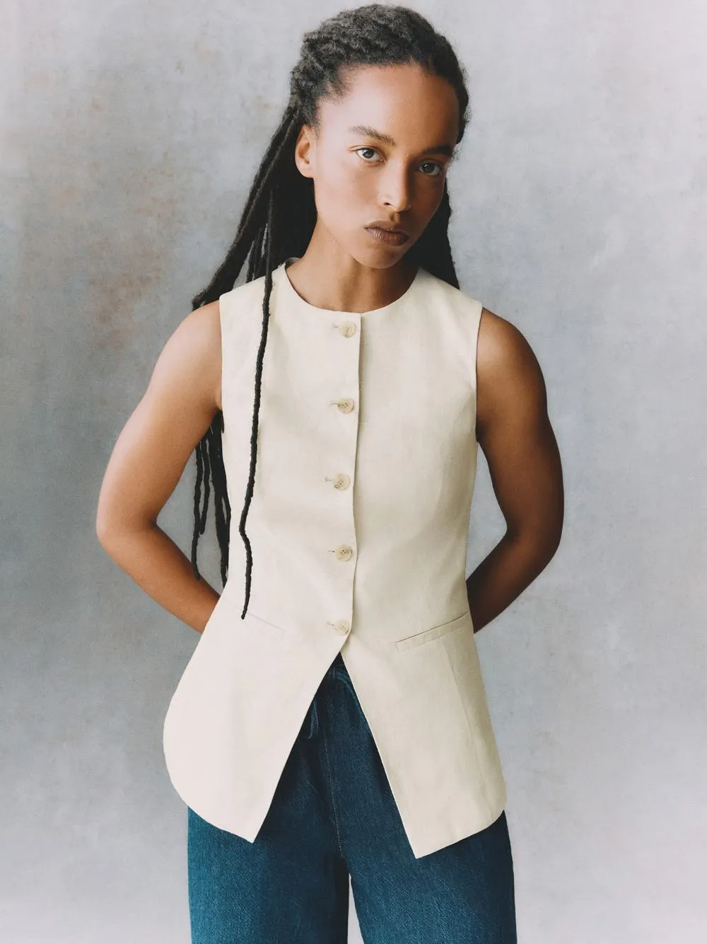 Gilet in lino The Edit