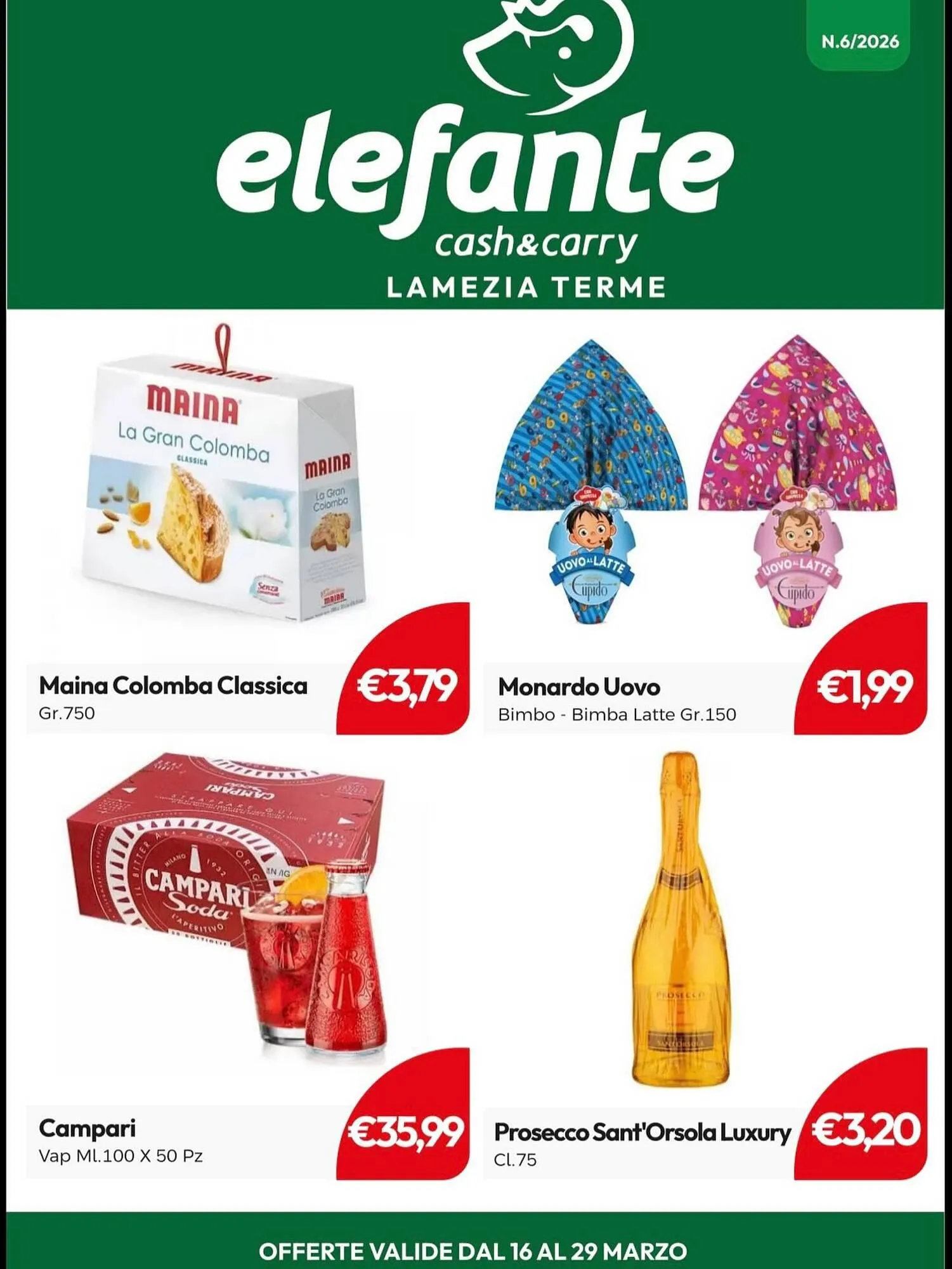 Volantino Elefante Cash & Carry da 20 marzo a 29 marzo di 2026 - Pagina del volantino 1
