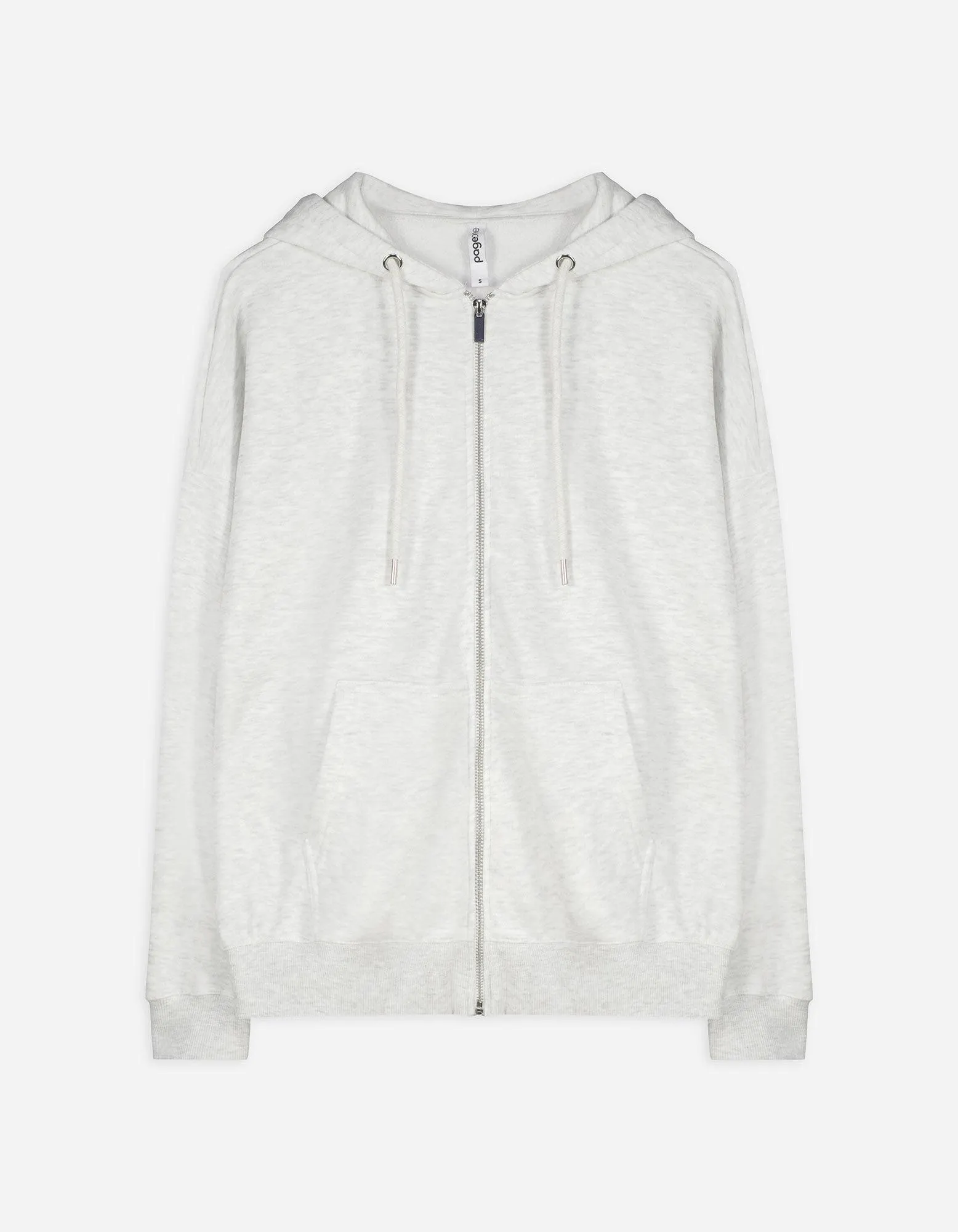 Felpa aperta - Vestibilità comoda - grigio chiaro