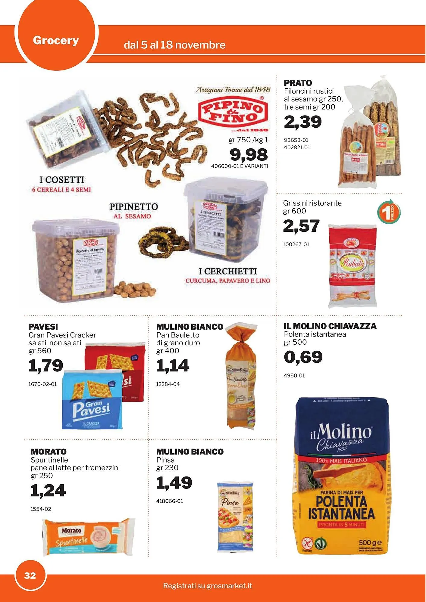 Volantino GrosMarket da 5 novembre a 18 novembre di 2025 - Pagina del volantino 32
