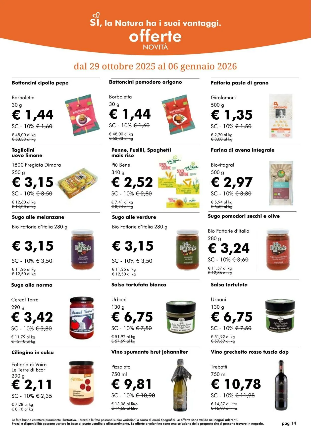 Natura Sì Volantino attuale da 29 gennaio a 12 febbraio di 2026 - Pagina del volantino 14