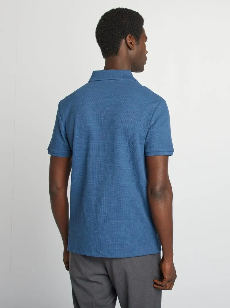 Polo in maglia piqué - BLU