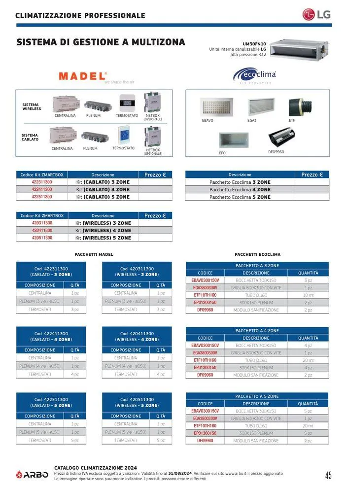 Catalogo climatizzazione 2024 da 17 maggio a 31 dicembre di 2024 - Pagina del volantino 45