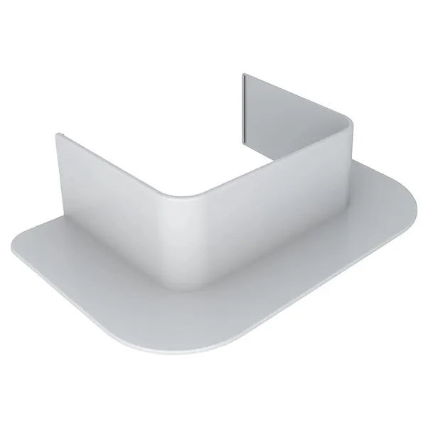 Passaggio muro dritto per canale clima 65x50 mm bianco