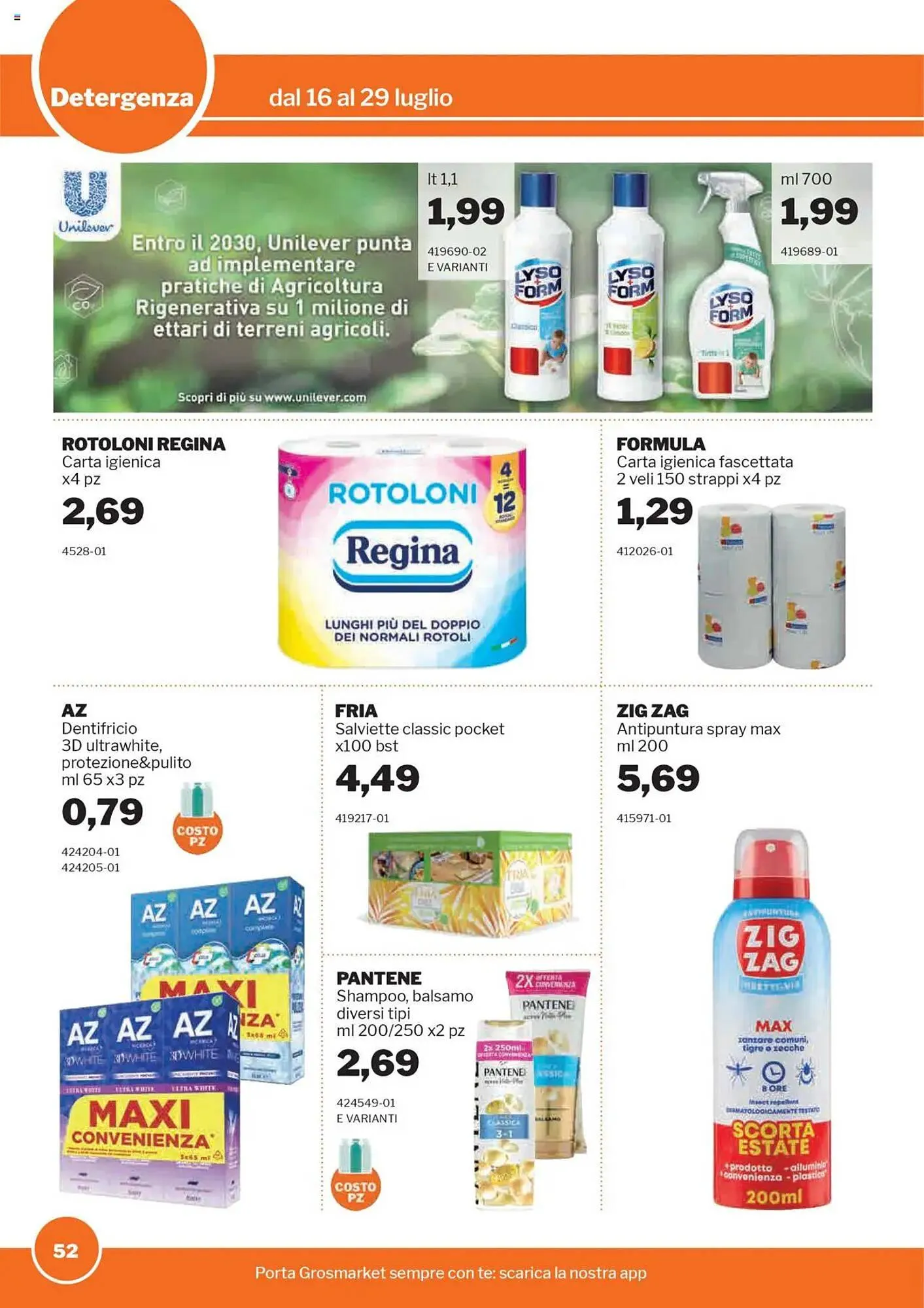 Volantino GrosMarket da 16 luglio a 29 luglio di 2025 - Pagina del volantino 52