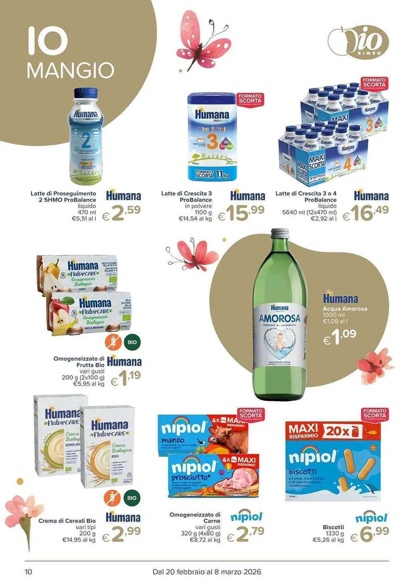 Volantino Io Bimbo da 20 febbraio a 8 marzo di 2026 - Pagina del volantino 10