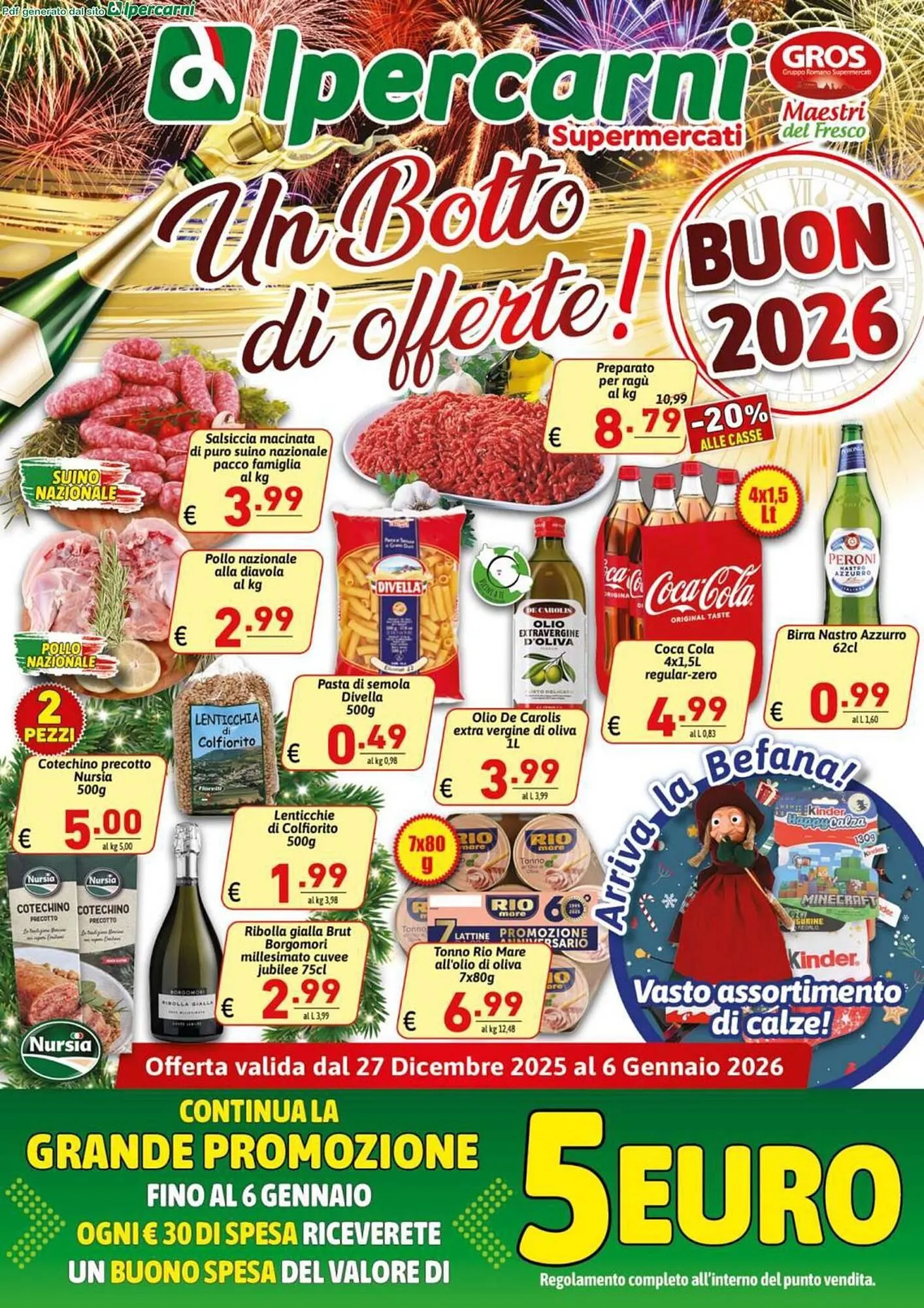 Volantino Ipercarni da 27 dicembre a 6 gennaio di 2026 - Pagina del volantino 1